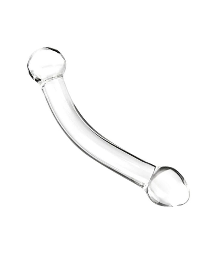 Glass Curved G Spot Dildo Gläs