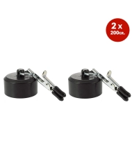 Pinze per capezzol con pesi (2 x 200 gr.) - Rimba