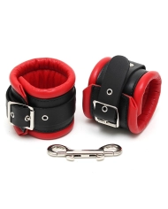 Menottes pour chevilles en cuir Rouge - Rimba