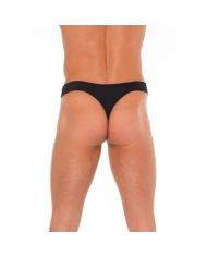 Sexy G-String mit zip (schwarz) - Rimba