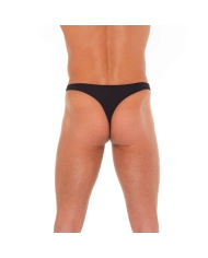 G-String sexy avec O-ring (noir) - Rimba