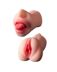 Masturbatore 2 en 1 (Bouche et vagin) - Man Eater Skinsations