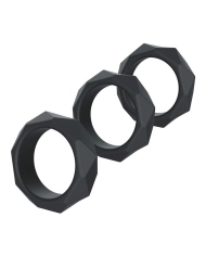 Pack of 3 silicone penis rings - Hidden Desire Extreme