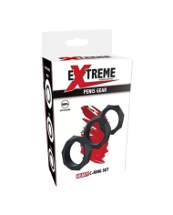 Confezione da 3 anelli per pene in silicone - Hidden Desire Extreme