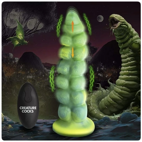 Alien reciprocating vibrator 22.5cm - Creature Cocks Squirmer