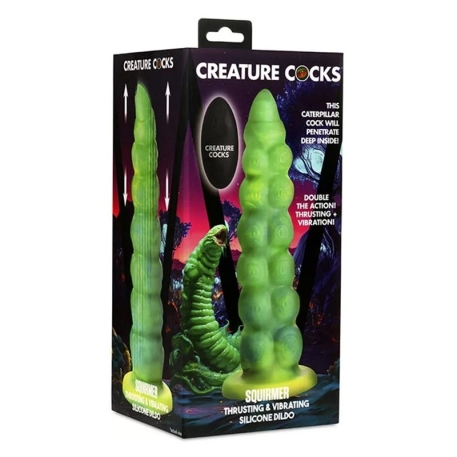 Alien reciprocating vibrator 22.5cm - Creature Cocks Squirmer