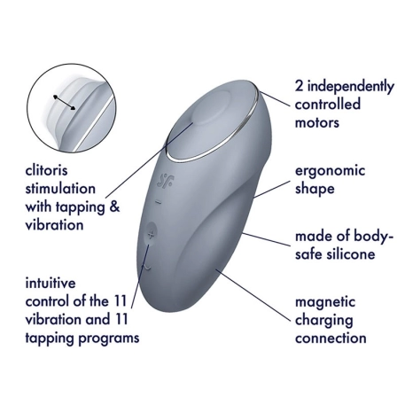 Compact stimulator - Satisfyer Tap & Climax 1