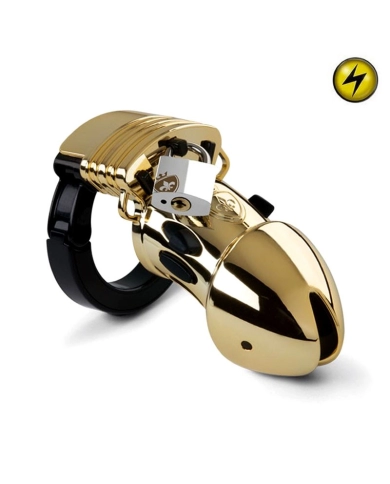 Chastity device Public Enemy No 1 Gold - Mystim Chastity device Public Enemy No 1 Gold - Mystim