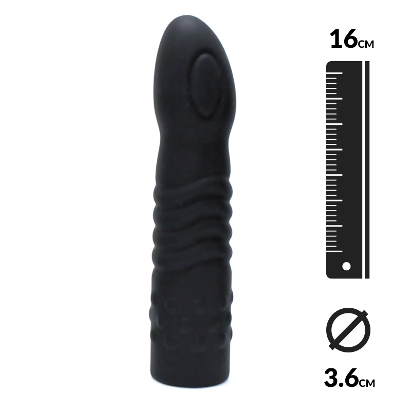 Godemichet stimulant interchangeable pour harnais (16 cm) - Rimba