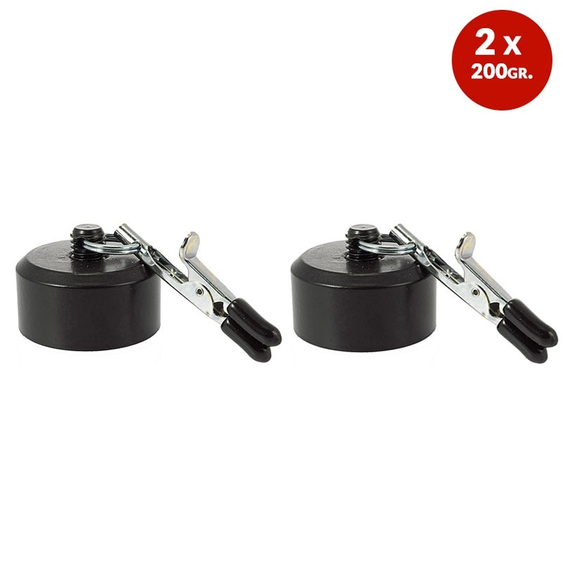 Pinze per capezzol con pesi (2 x 200 gr.) - Rimba