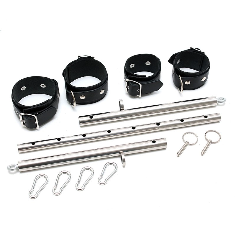 Verstellbare Spreizstange mit 4 Fesseln - Rimba