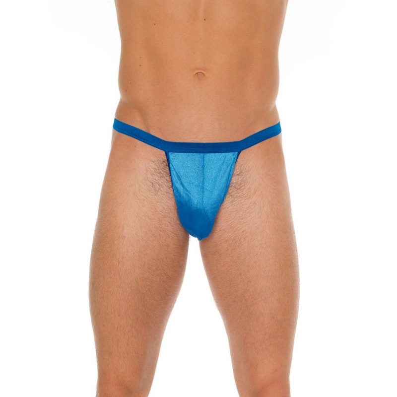 Sexy G string & pouch (blau) - Rimba