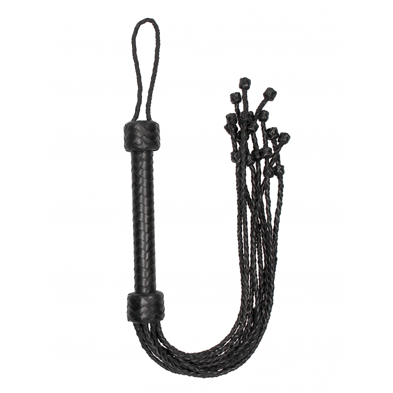 Short Leather Braided Flogger