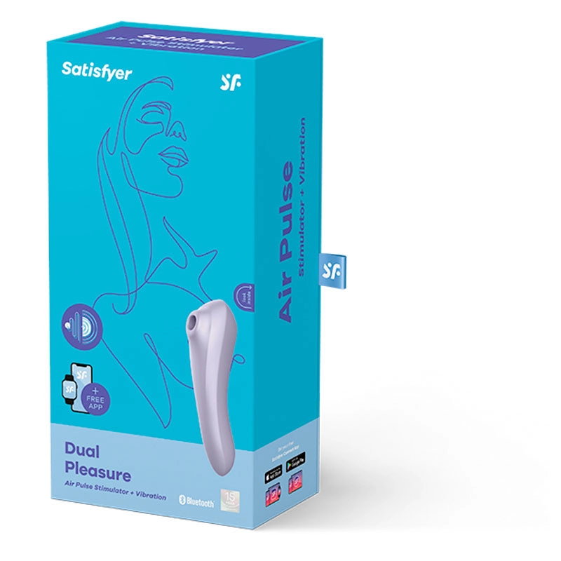Satisfyer Dual Pleasure Air Pulse (mauve) - Stimulateur Clitoridien