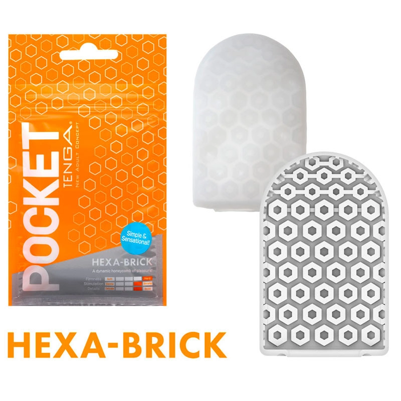 Tenga Masturbator Pocket - Hexa-Brick
