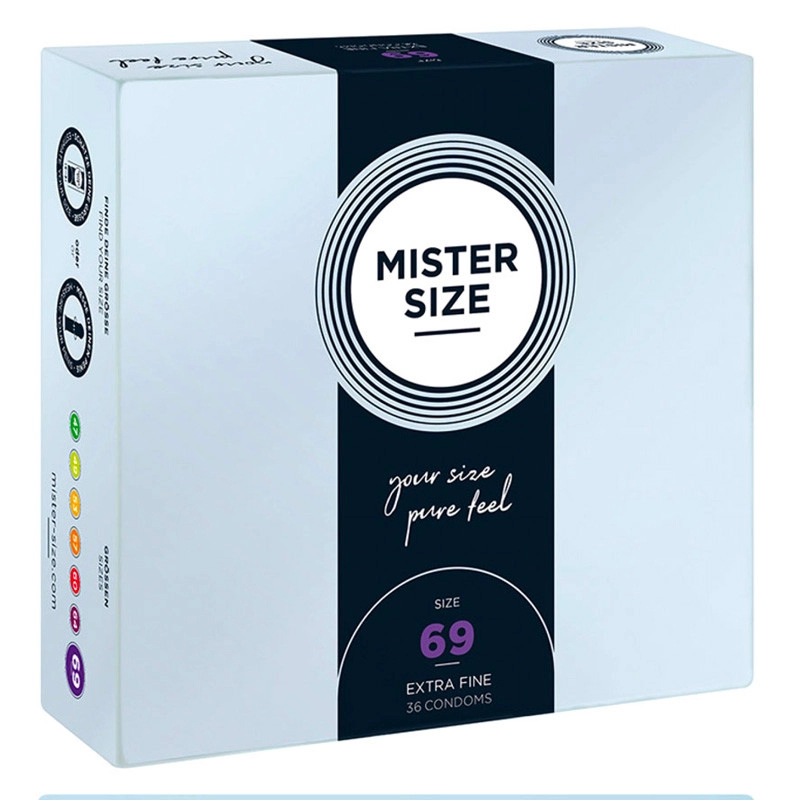 Preservativo su misura Mister Size 69mm - 36pc