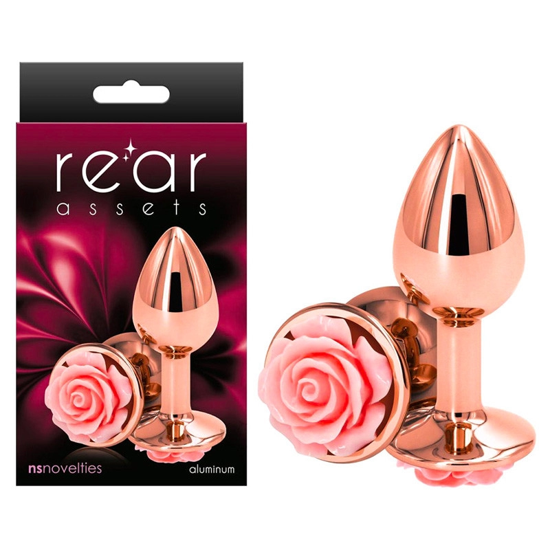 Analer Stecker Alu Rear Assets Rose Pink (S) - NS Novelties