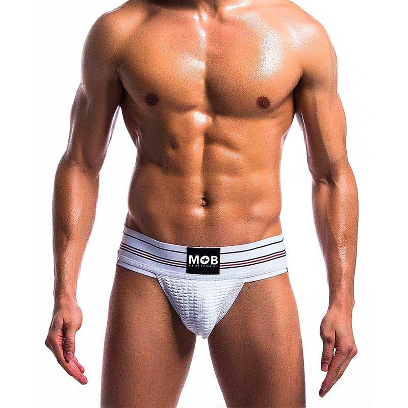 Jockstrap Fetish Classic Wide (White) - MaleBasics