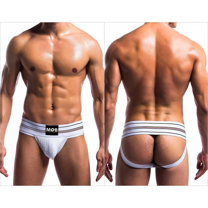 Jockstrap Fetish Classic Wide (White) - MaleBasics