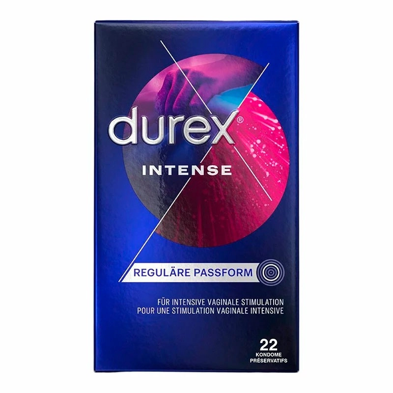 Durex Orgasm Intense condoms 22 pc Sexshop Joujou.ch