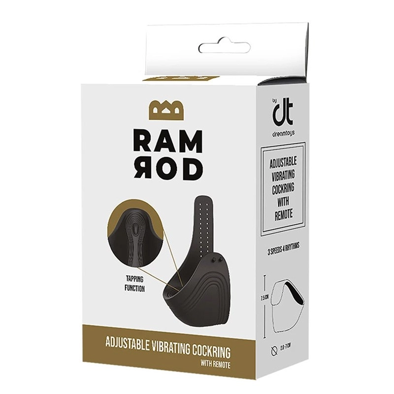 Anneau pénien ajustable avec télécommande - Dreamtoys Ramrod