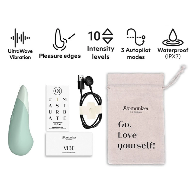 Stimulateur clitoridien - Womanizer Vibe Vert