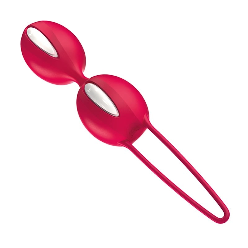 Smartballs Duo Indian Red e bianco - Fun Factory